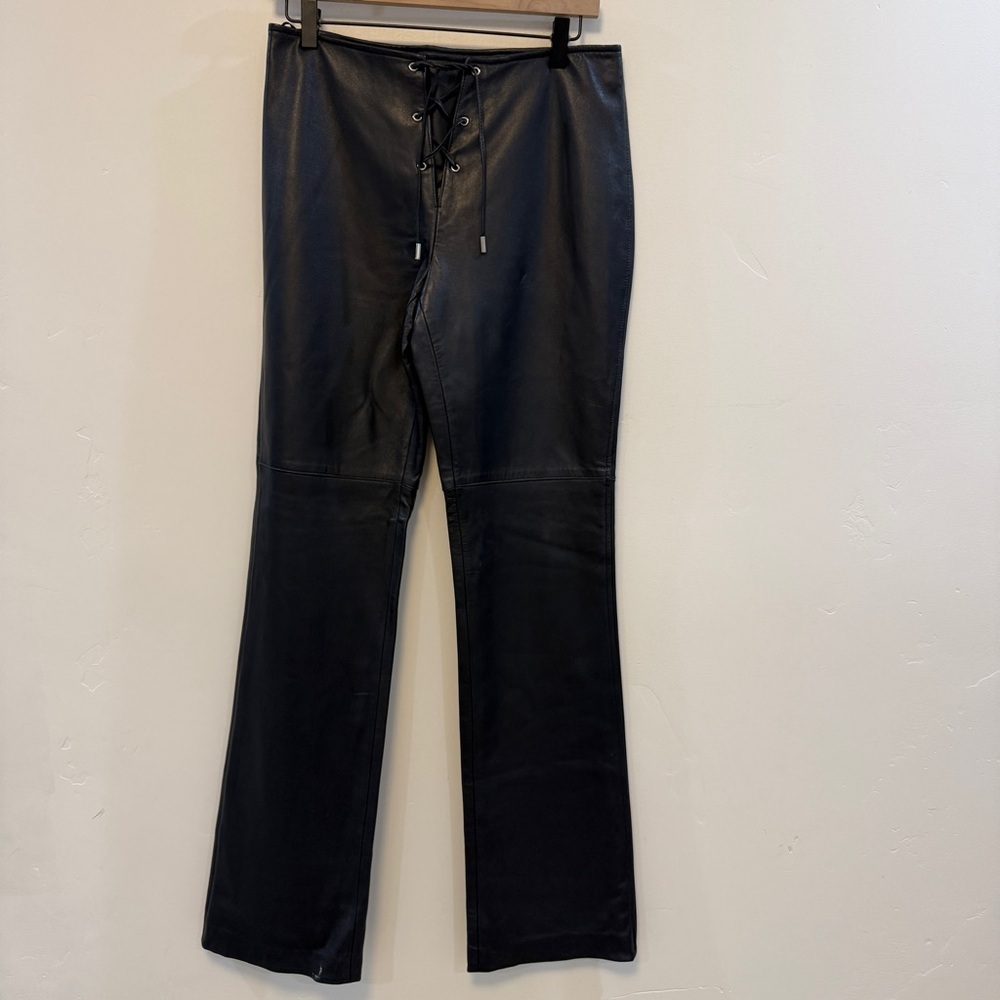 VTG RALPH LAUREN | LACE UP FRONT
GENUINE LEATHER PANTS - Picture 4 of 8